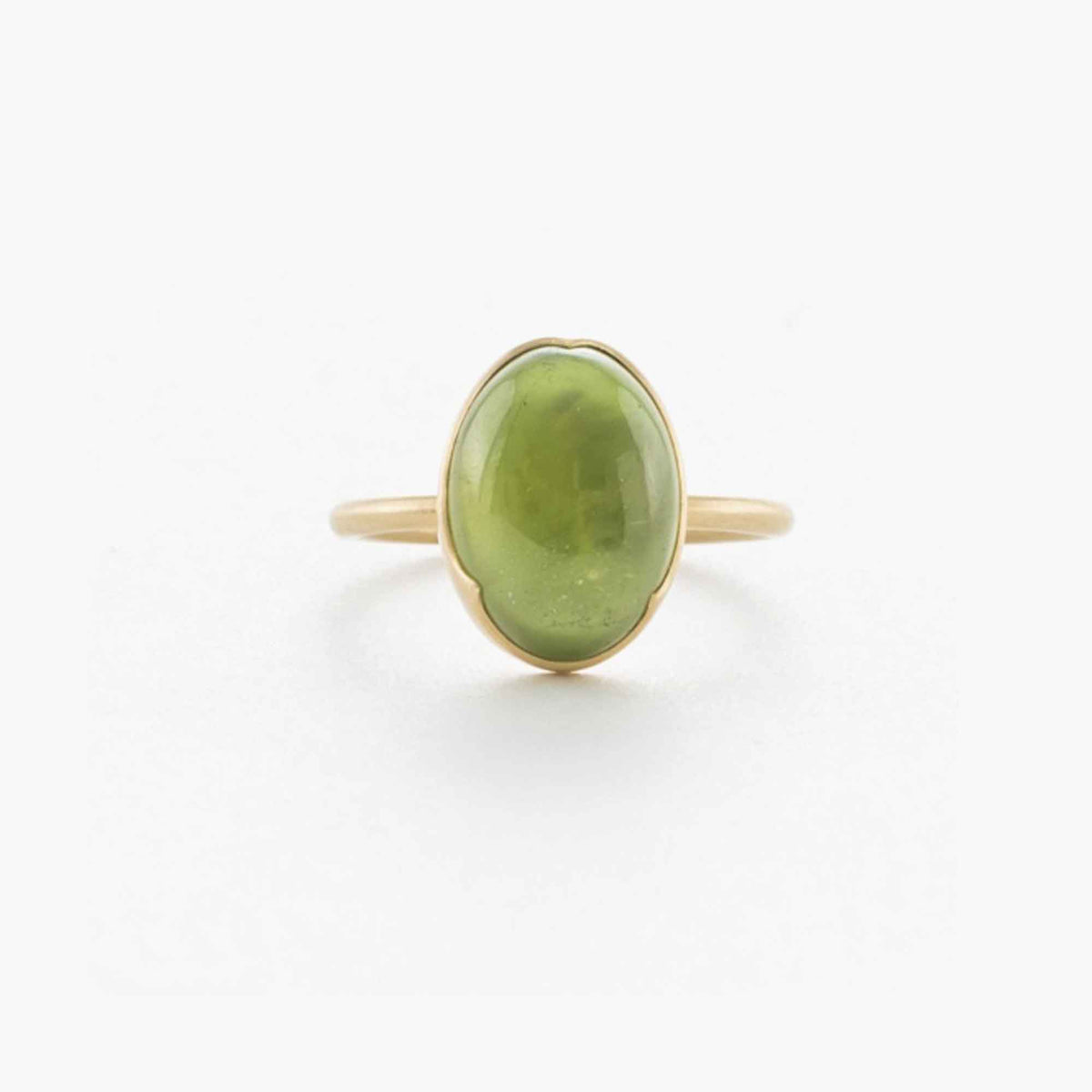 Peridot Mother of Pearl Ring