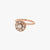 Ring in Pink Gold set with Diamonds