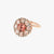 Ring in Pink Gold set with Diamonds & Tourmaline
