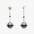Galaxy planet moon and star earrings