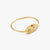 Love you to the moon and back 14k yellow gold bracelet with moonstone, garnet, multi-colored sapphire and tsavorites