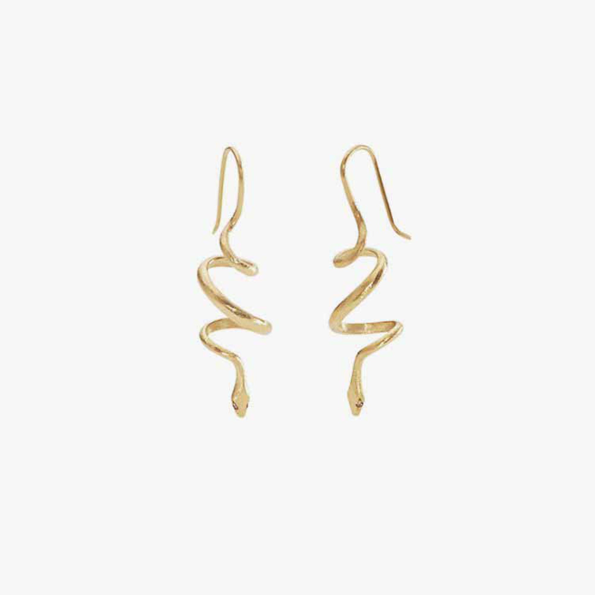 Spiral Snake Earrings