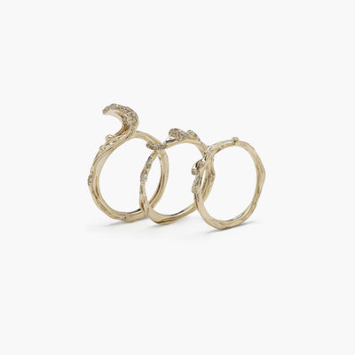 Wave Stackable Ring-Large
