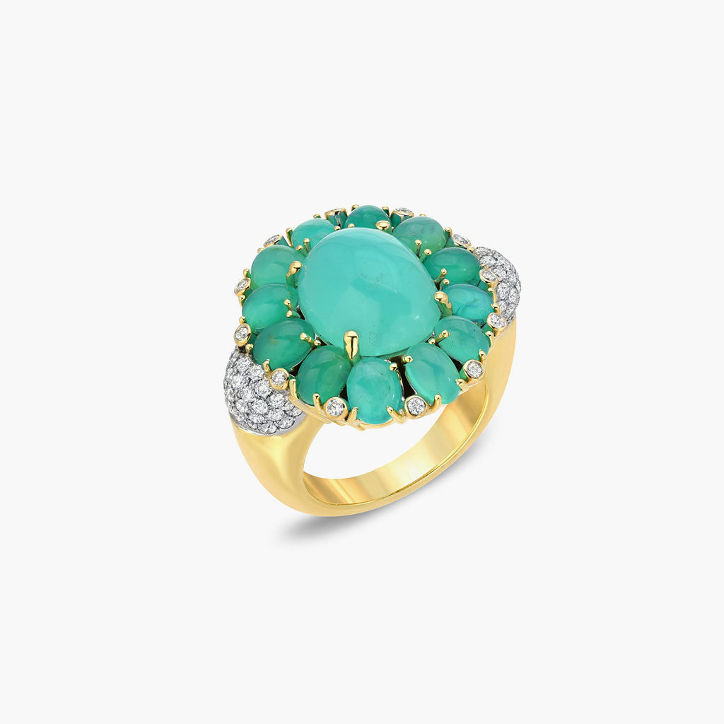 Green Opal Statement Ring